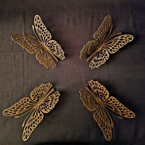 3D Butterfly Walnut