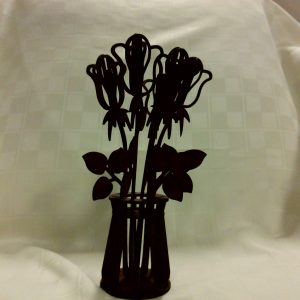 Wood Flower Vase