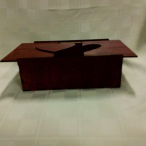 Trinket box with sliding lid to open